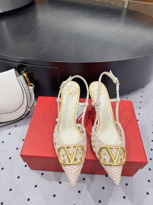 VT 25 Weaving Slingback Beige Sheepskin 326697