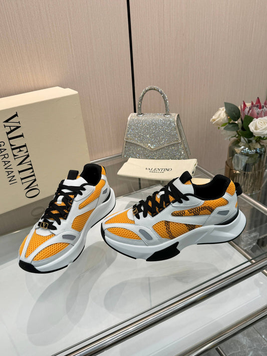 VT 26s Demivee Signature Sneakers White Orange Mesh 943074