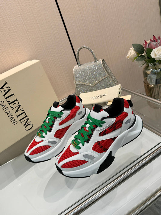 VT 26s Demivee Signature Sneakers White Red Mesh 943076