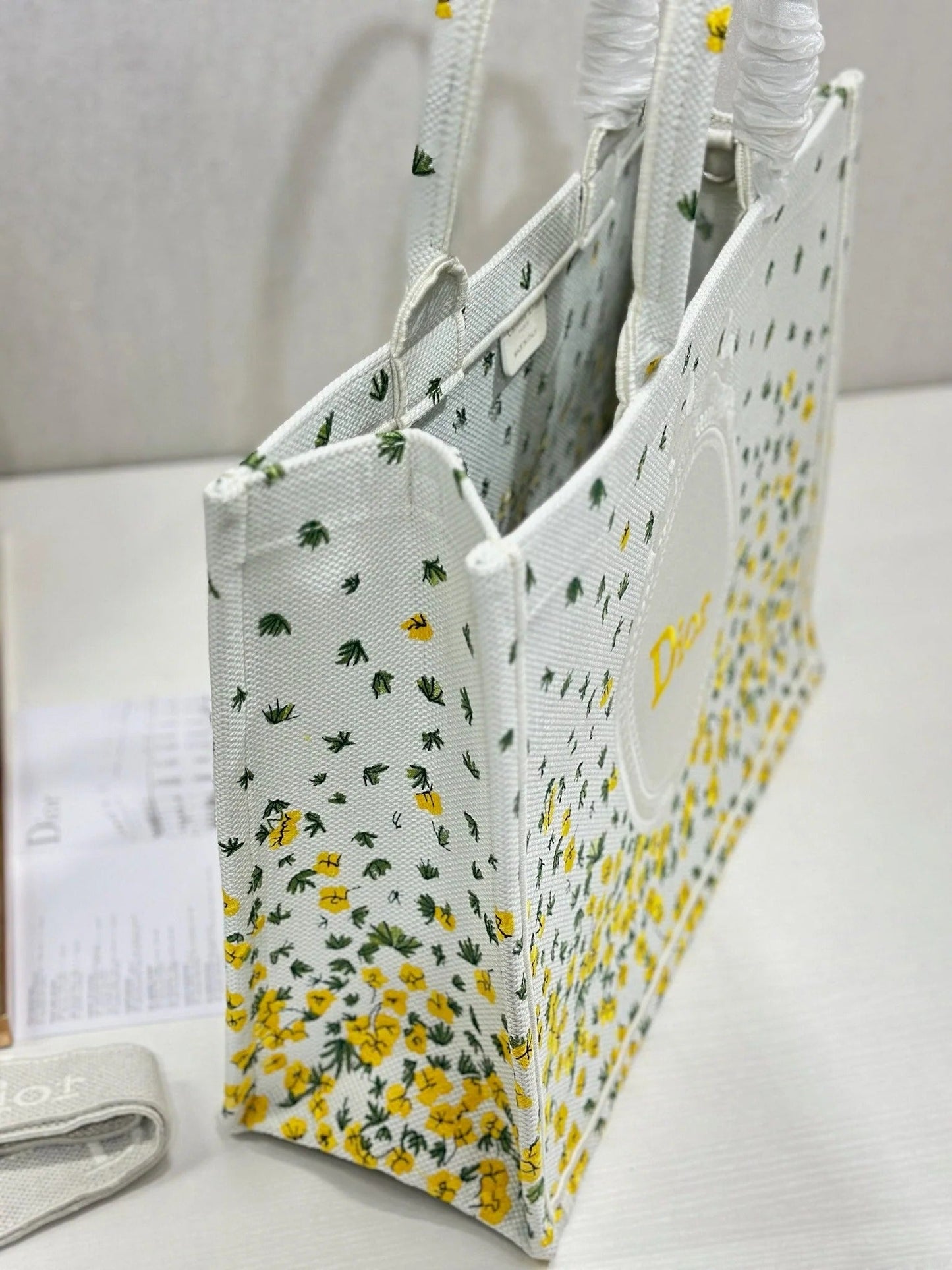 Dior 2026 Book Tote Bag With Buttercup Dior Embroidery Canvas