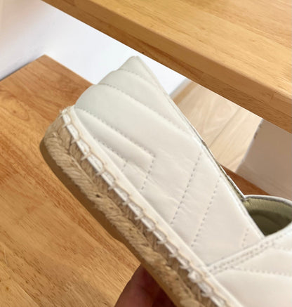 GG 26ss Loafer White Straw Sheepskin 692194