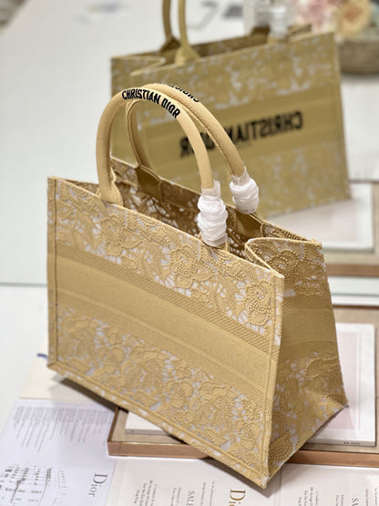 CD Mesh apricot Book Tote Bag Canvas 336534