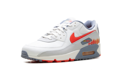 Air Max 90 Premium "Summit White Ashen Slate Pure Platinum Bright Crimson" HJ9147 121