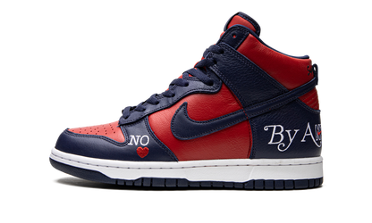 SB Dunk High "Supreme - By Any Means - Navy/Red" DN3741 600