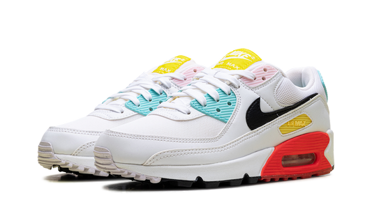 Air Max 90 WMNS "White / Black / Pink Foam / Bright Crimson" FZ3622 100