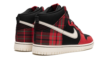 Dunk High "Plaid - Black/Red" DV0826 001