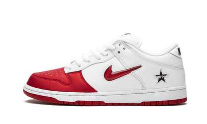 SB Dunk Low "Supreme - Jewel Swoosh Red/White" CK3480 600