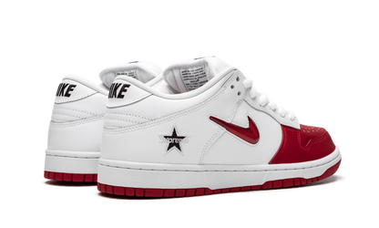 SB Dunk Low "Supreme - Jewel Swoosh Red/White" CK3480 600