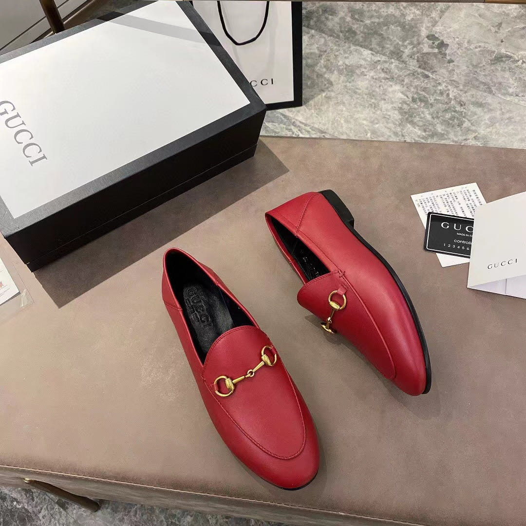 gg loafer dark red calfskin