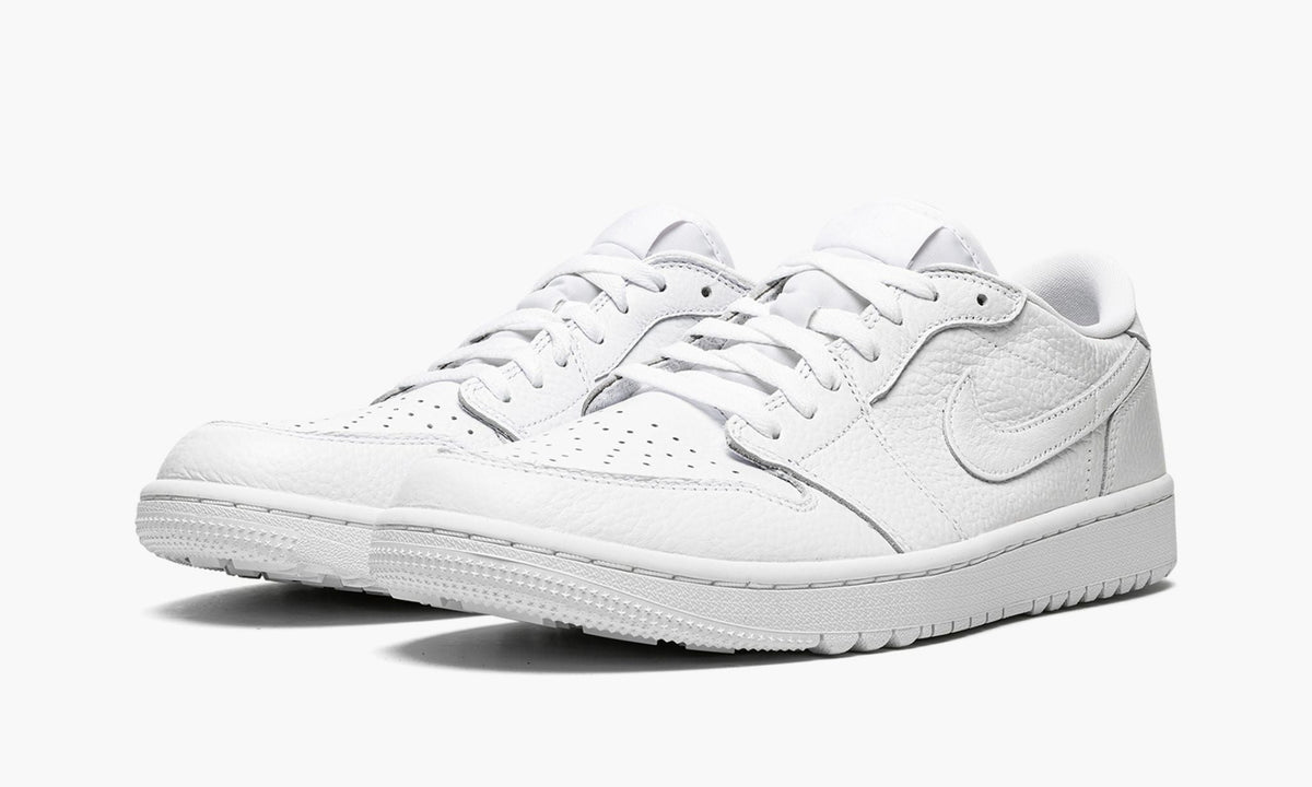 Air Jordan 1 Low Golf “Triple White” Sneakers - Court Classic