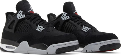 Air Jordan 4 Retro SE Black Canvas Sneakers - Authentic
