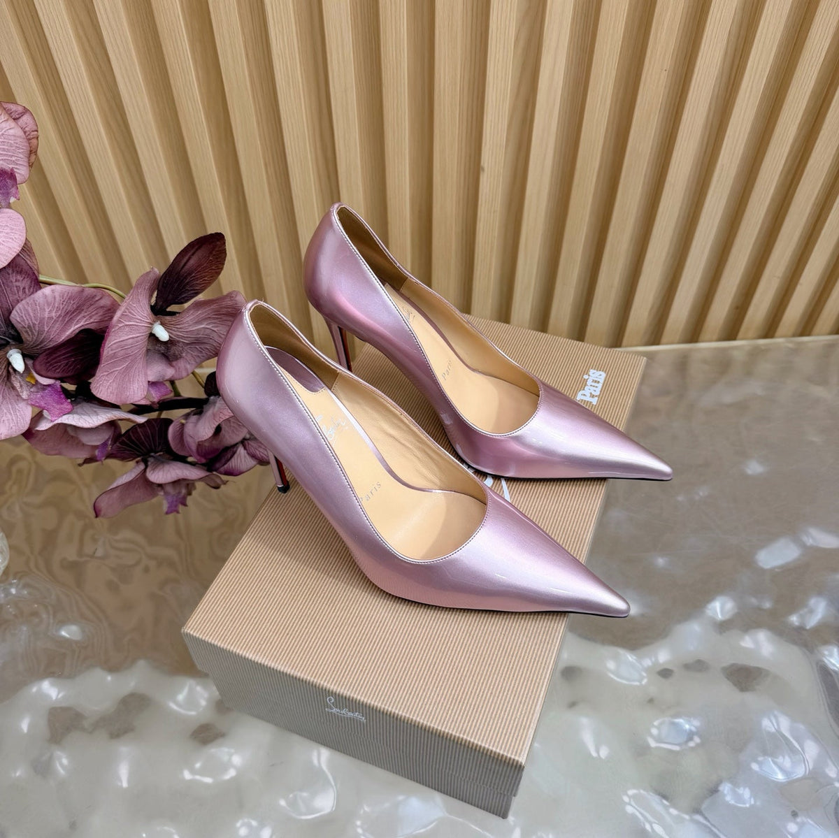 Christian Louboutin 2026 Miss Z 100mm Pumps Pearlescent Patent Leather 776030