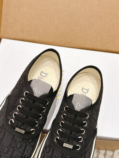 CD Saltwind Sneaker Black Oblique Jacquard Cotton 632435