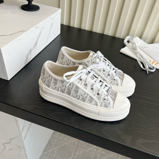 CD Dioriviera Walk'n'Dior Sneaker Grey White Cotton 851247