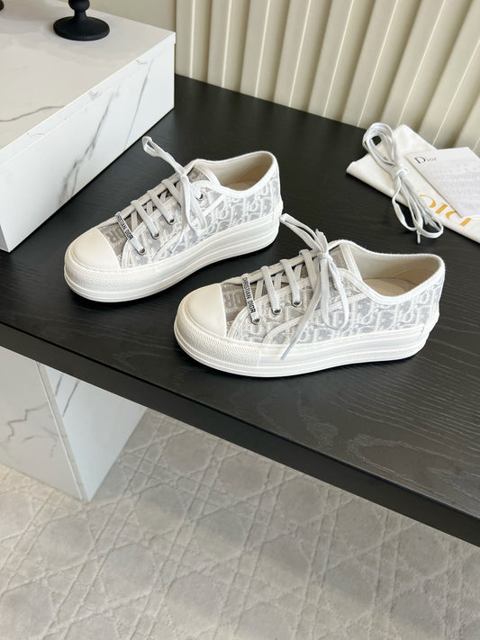 CD Dioriviera Walk'n'Dior Sneaker Grey White Cotton 851247