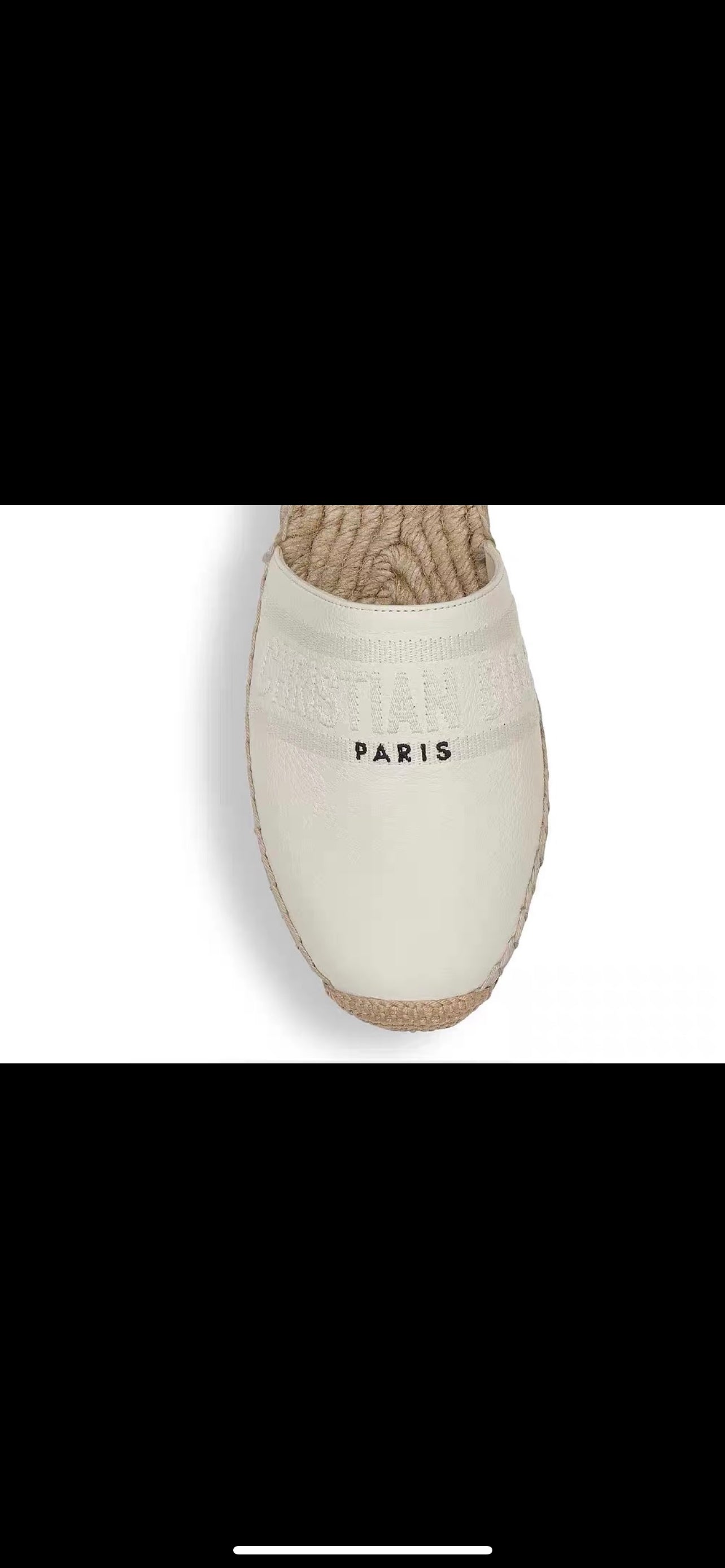 CD FW26 Espadrilles Ivory Sheepskin 692261
