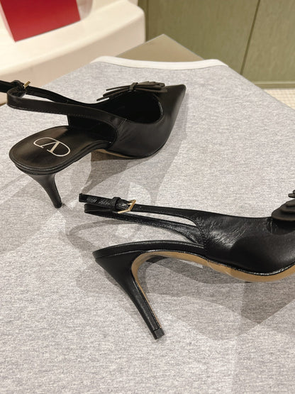 VT Papier-Phalène Pumps Black Sheepskin 659181