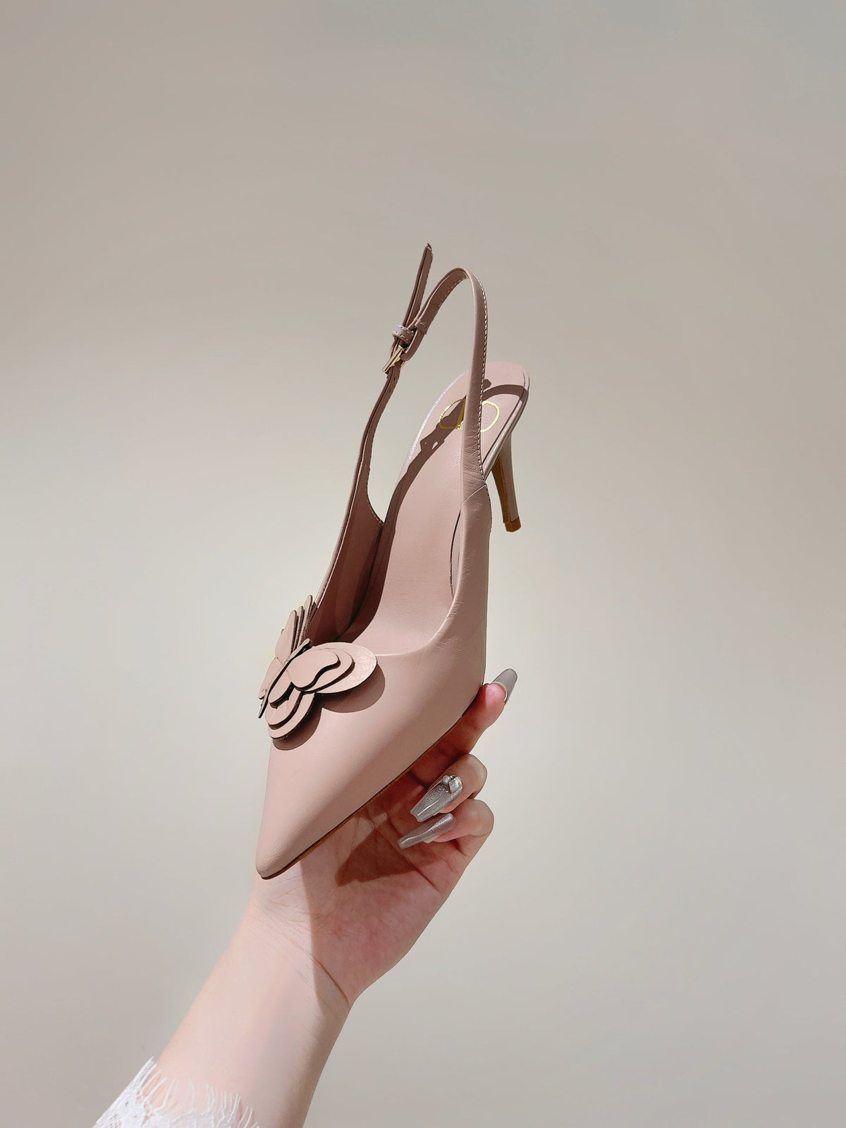 VT Papier-Phalène Pumps Light Pink Sheepskin 659183