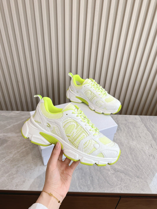 CD Chrono Sneaker Mesh with Leather-Effect Panels 241615