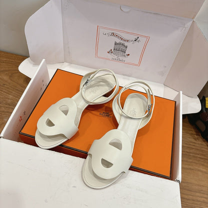 HM 26ss High Heel Sandal 50 White Calfskin 638409