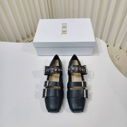 CD 25 Punk Ballet Flat Calfskin and Suede 237991