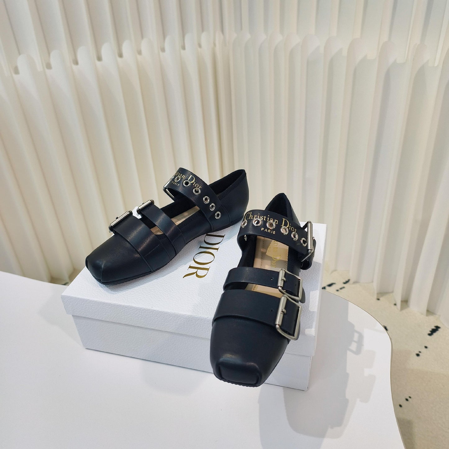 CD 25 Punk Ballet Flat Calfskin and Suede 237991