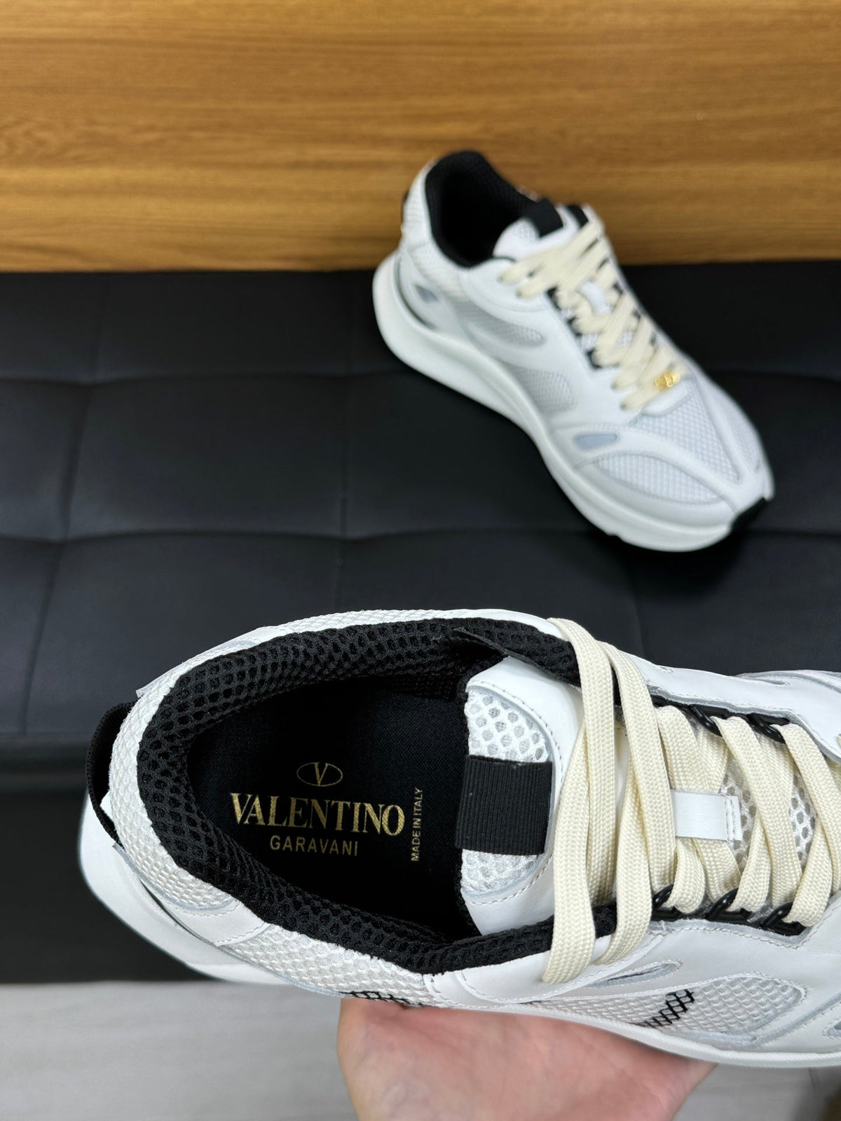 VT 26s Demivee Trainers White Mesh Suede 104032
