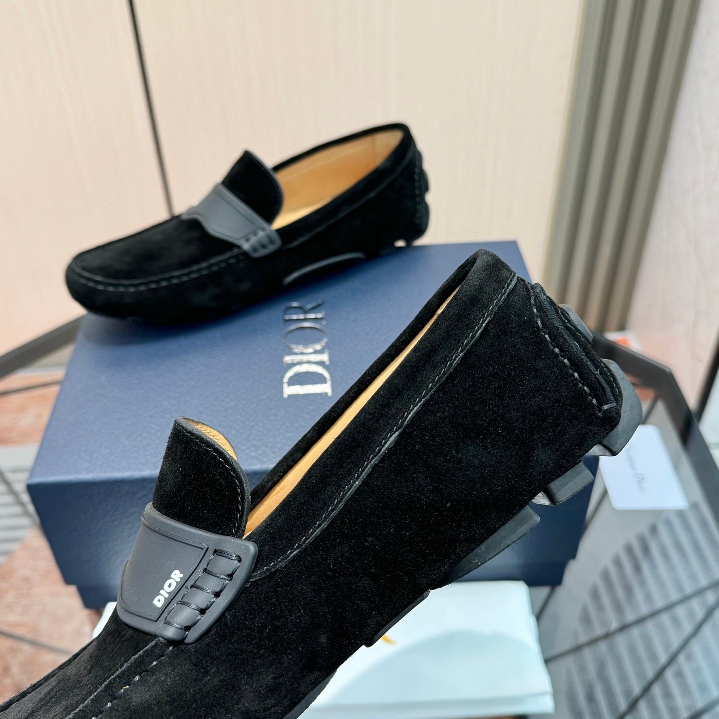 CD Odéon Men’s Loafer Black Suede 664117