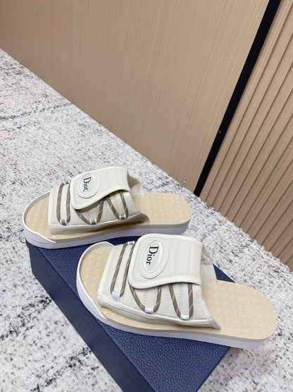 CD Men's Alpha Sandals White Rubber Fabric 752390