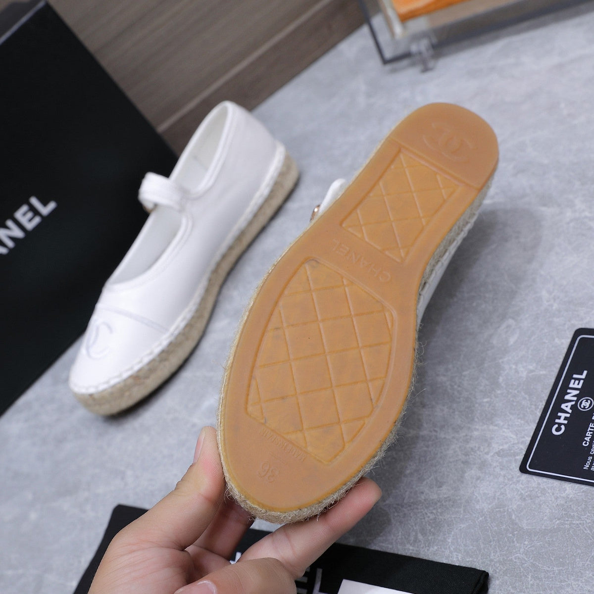 Chanel 2026 Mary Jane Shoes White Sheepskin 758383