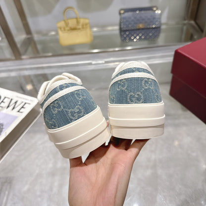 GG Chunky Sneaker 35mm Light Blue Denim 457447