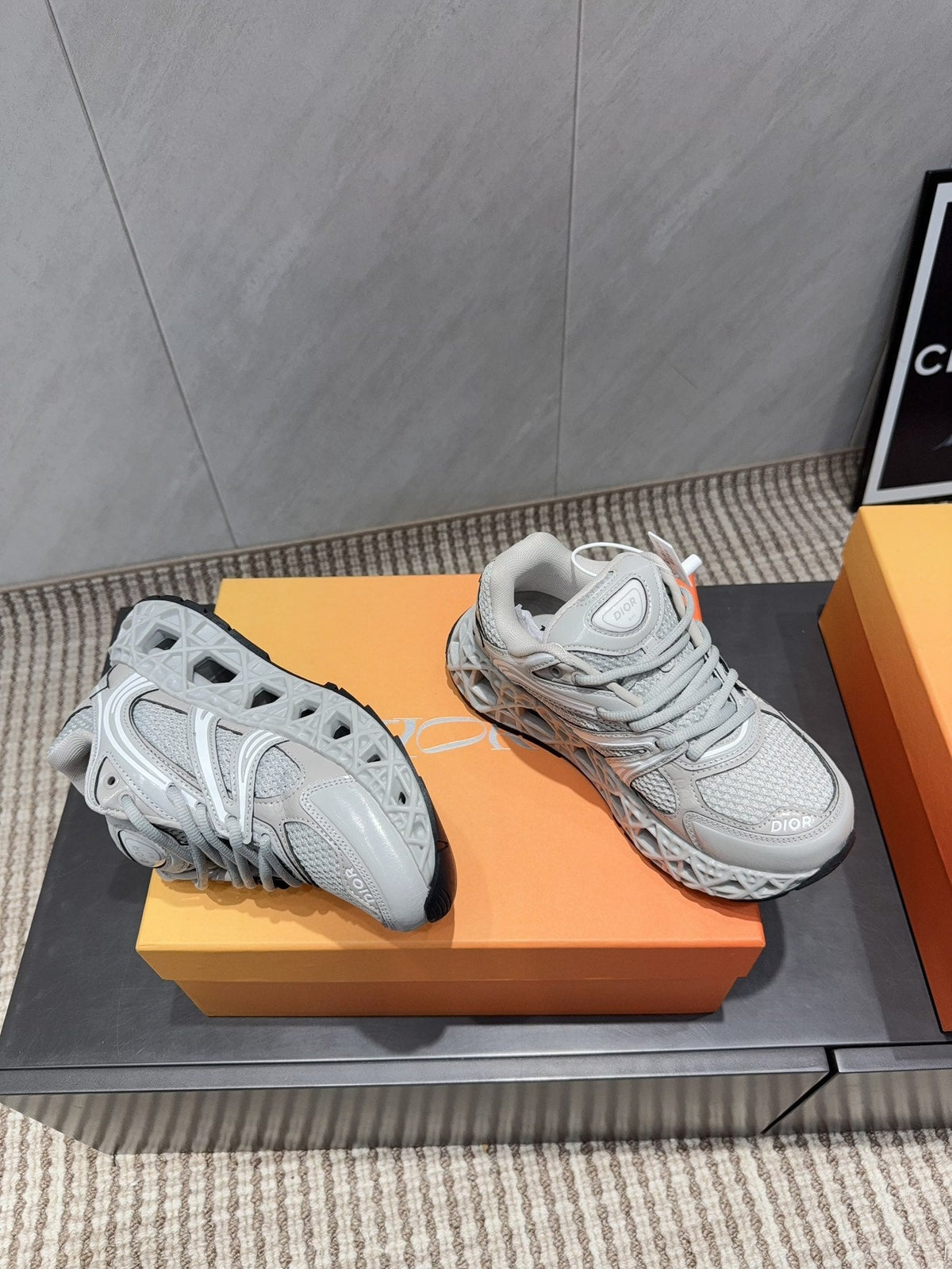 CD B35 NXXT Sneaker Grey Rubber Mesh 614261