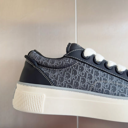 CD B33 Sneaker 40mm Black Grey Monogram Suede