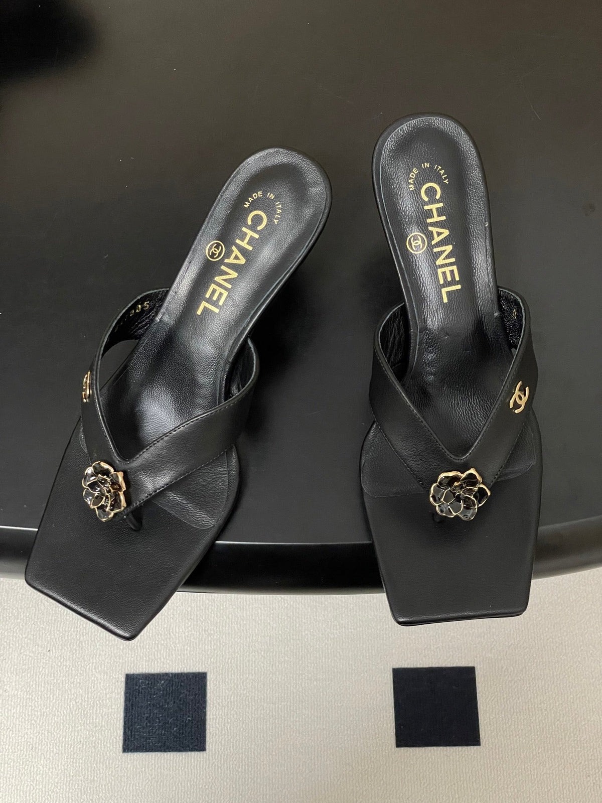 Chanel 2026 Square Toe Slingback Sandals Cowhide Sheepskin 834729
