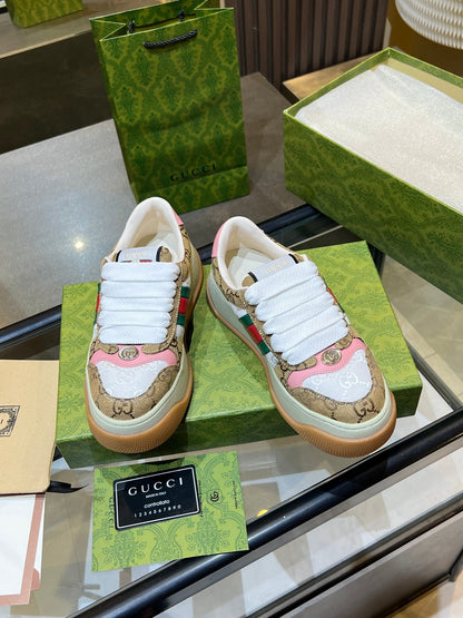 GG 26s Screener Monogram Platform Sneakers 6cm Leather TPU 996994