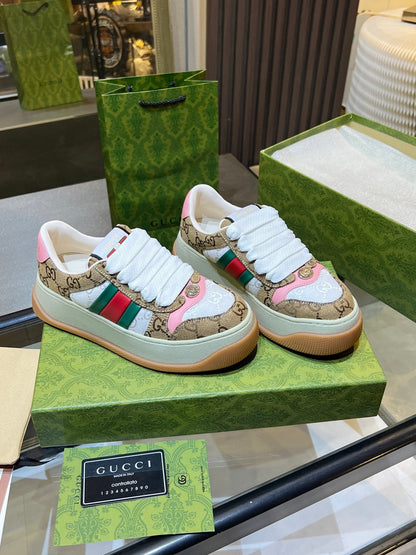 GG 26s Screener Monogram Platform Sneakers 6cm Leather TPU 996994