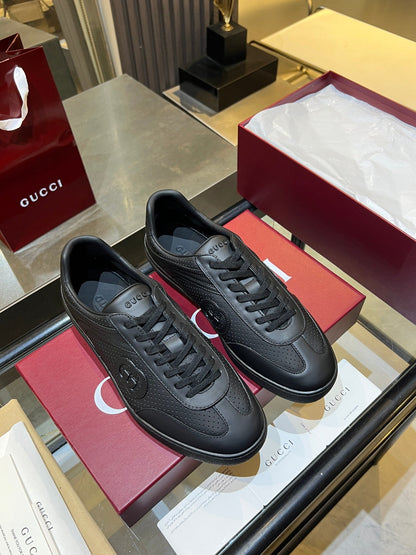GG G75 Sneaker Black Suede Mesh 818349