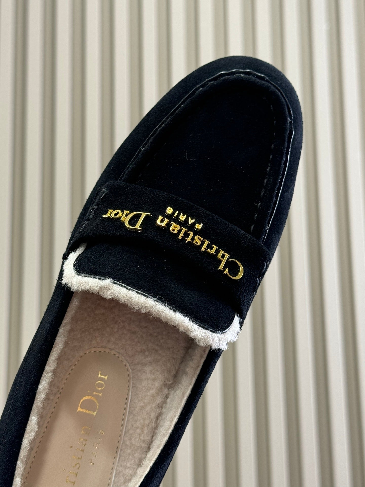 CD Alps Dior Boy Loafer Black Suede Wool 561810
