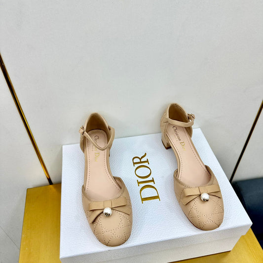 CD Ballet Slingback Pump 50MM In Nude Quilted Calfskin 111028