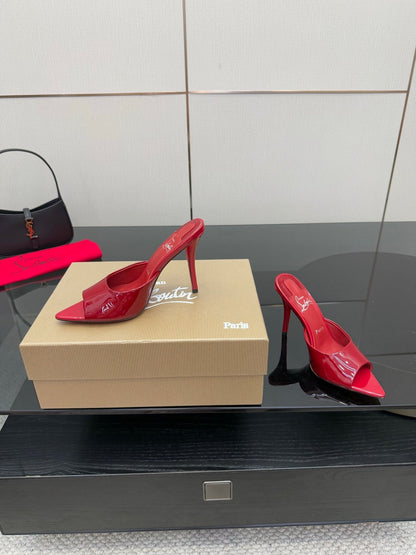 CL 26SS High Heel Sandals 100 Red Patent Leather 532169