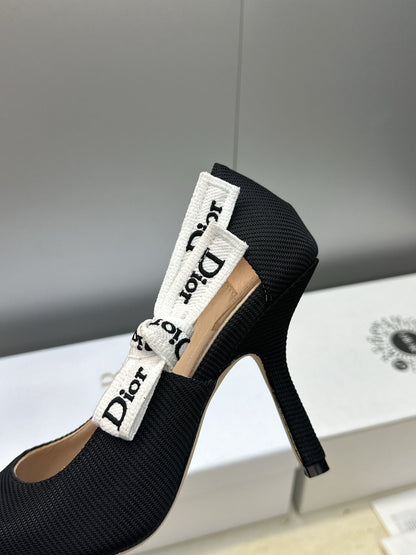 CD J'Adior Pump 9.5cm Black Technical Fabric