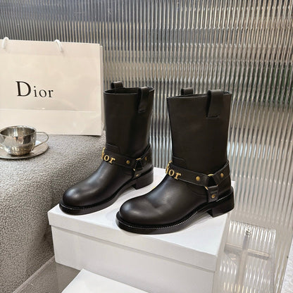 CD 26s Bolt Ankle Boot Black Calfskin 924109
