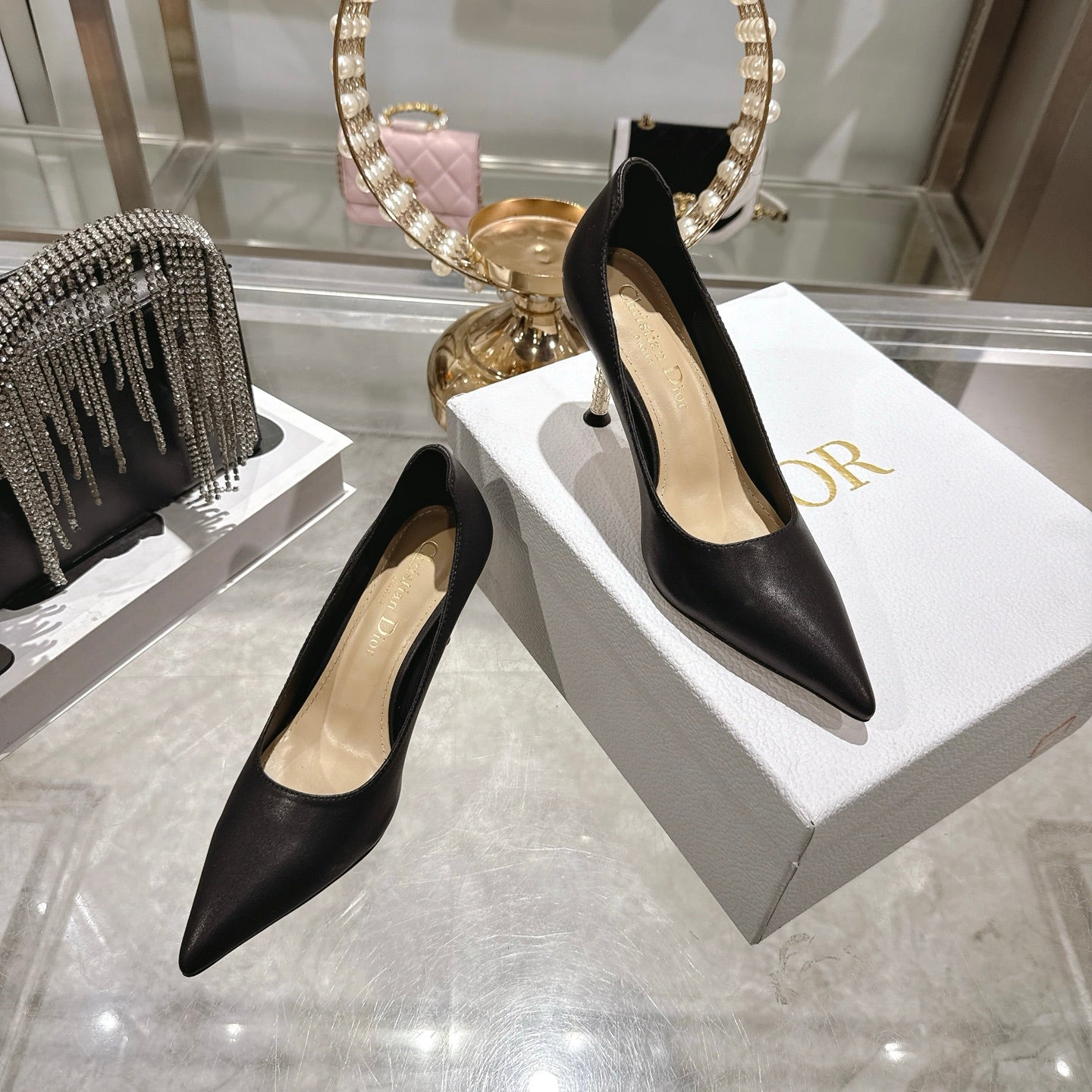 CD 26s Icon Pump 8cm Black Supple Calfskin 679845