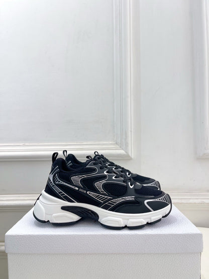 CD SS26 B30 Sneakers Black Cowhide Mesh 631928