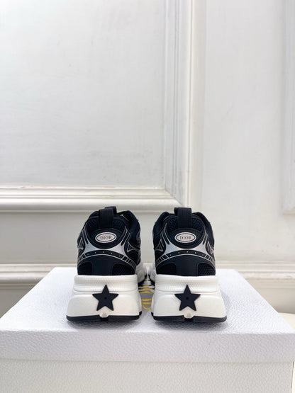 CD SS26 B30 Sneakers Black Cowhide Mesh 631928