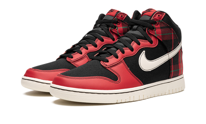 Dunk High "Plaid - Black/Red" DV0826 001
