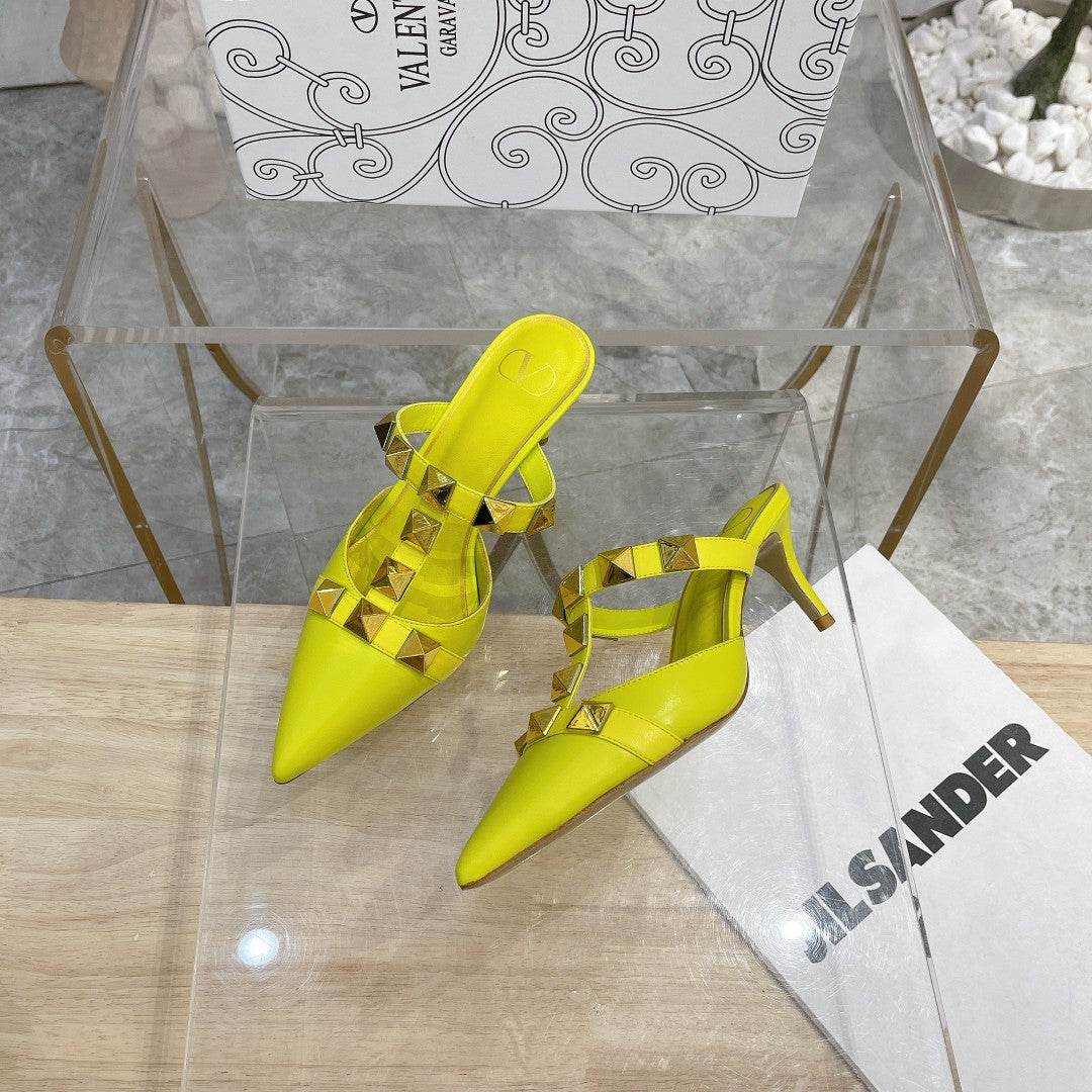 Valentino Pump Mule Heels 65mm Sheepskin 239589