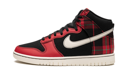 Dunk High "Plaid - Black/Red" DV0826 001