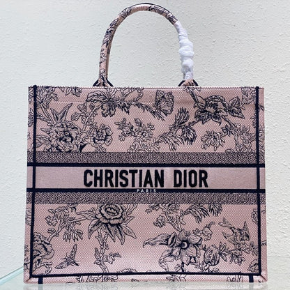 Large CD Book Tote 42cm Jardin Botanique Pink