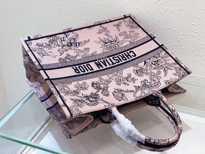 Large CD Book Tote 42cm Jardin Botanique Pink